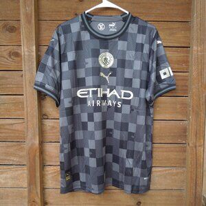 Manchester City co-branded special edition soccer jersey, large, Puma